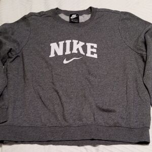 Nike Men's Charcoal Crewneck Sweater